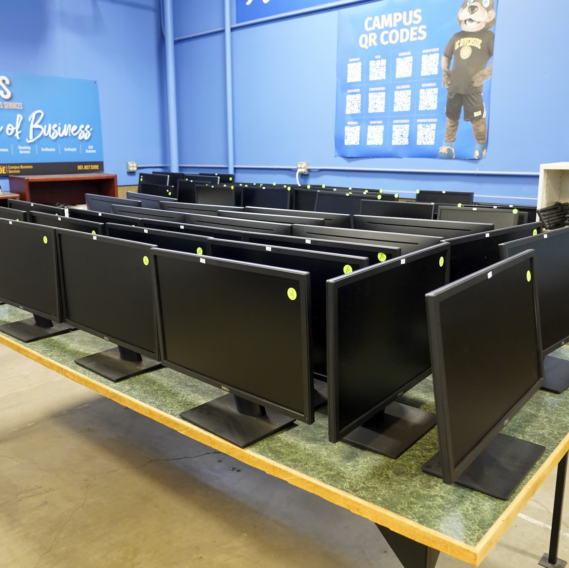Computer monitors of varying brands