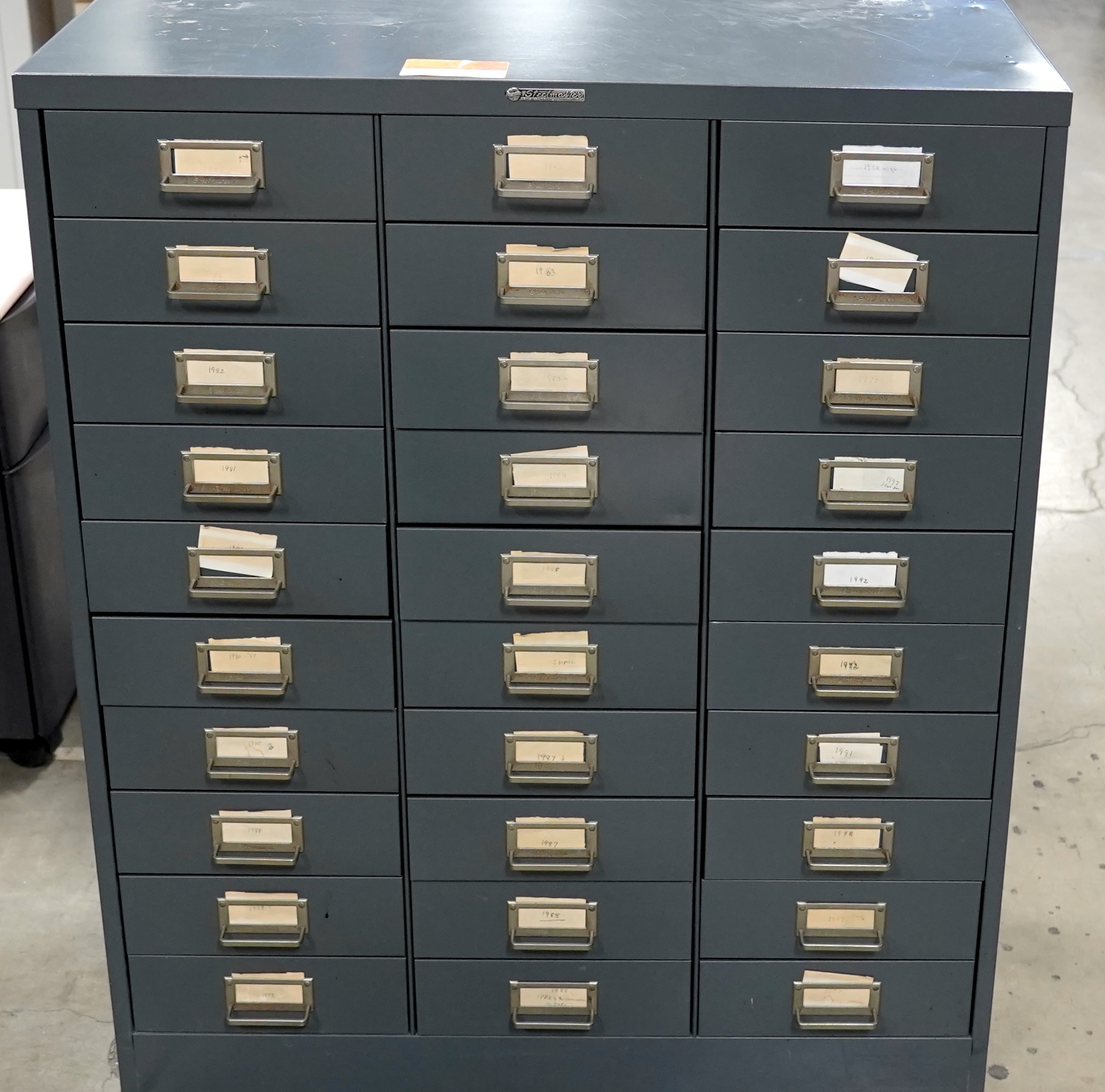 Vintage Steelmaster 30-Drawer Steel Storage/Parts Cabinet