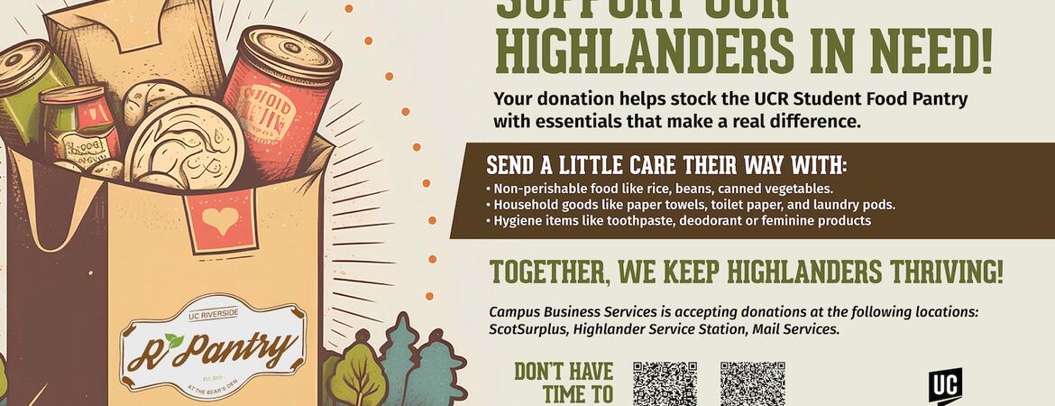RPantry food drive 2025 banner.