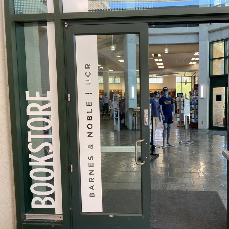 Bookstore View from open door